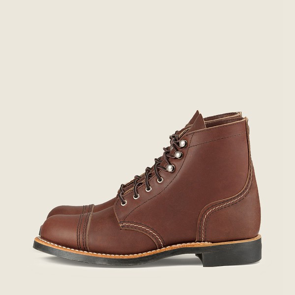 Red Wing Womens Heritage Boots - Iron Ranger - Short Harness Leather - Brown - OFW608214